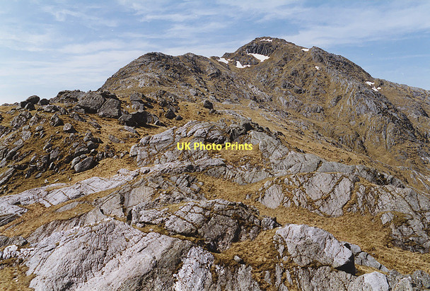 Photo 6"x4" Luinne Bheinn from above the M\u00c3\u00a0m Unndalain Mam Unndalain c2000
