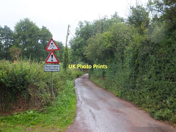 Photo 6"x4" Warning signs in Keymelford Colebrooke\/SS7700 c2011