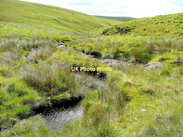 Photo 6"x4" Upper Gwesyn confluence Blaen Rhiwnant c2011