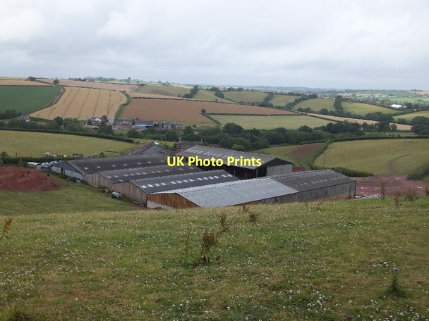 Photo 6"x4" Farm buildings at Brocks Colebrooke\/SS7700 c2011
