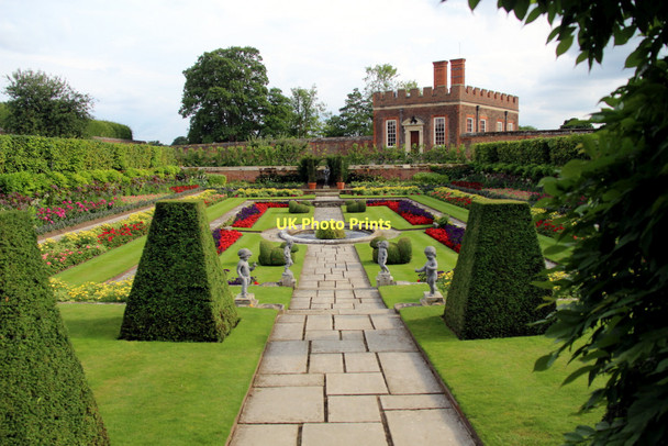 Photo 6"x4" Formal Garden, Hampton Court Palace, Surrey Surbiton c2011