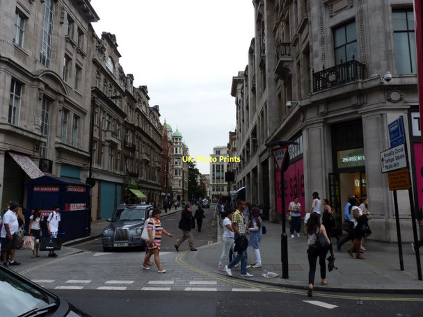 Photo 6"x4" Great Castle Street from Regent Street Westminster c2011