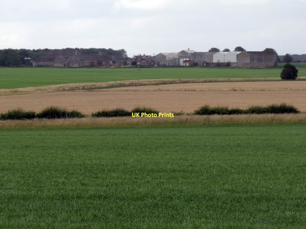 Photo 6"x4" Fields towards Lodge Farm Young Wood c2011