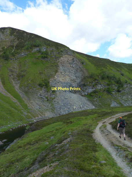 Photo 6"x4" Recent landslip Falls of Tarf c2011