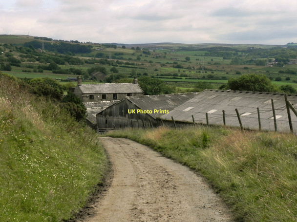 Photo 6"x4" Track Towards Pulford Farm Darwen c2011
