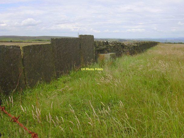 Photo 6"x4" Dry Stone Wall and Trough Haslingden c2011