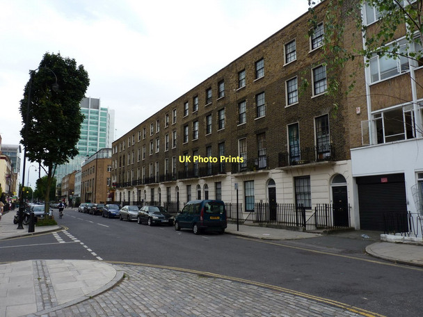 Photo 6"x4" Flats and apartments on Hampstead Road London c2011