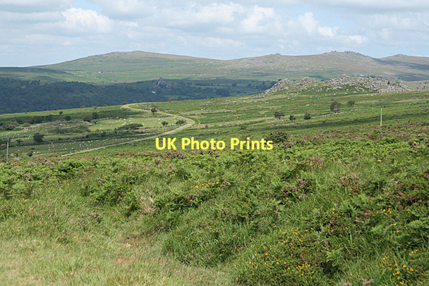 Photo 6"x4" Walkhampton: towards Ingra Tor Sampford Spiney c2011