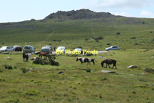 Photo 6"x4" Walkhampton: car park below Sharpitor Sheepstor c2011