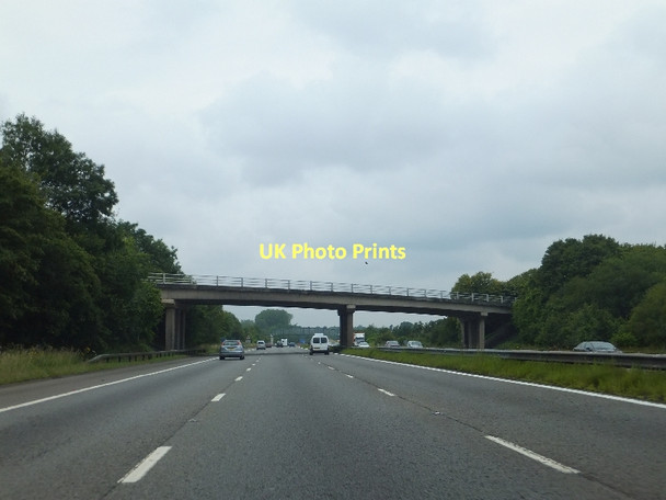 Photo 6"x4" Road bridge over M3 to Old Basing Andwell c2011