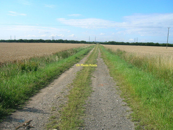 Photo 6"x4" Farm track off the A1077 South Ferriby c2011