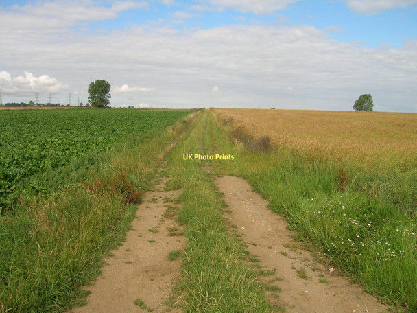 Photo 6"x4" Farm track off the A1077 Winteringham c2011