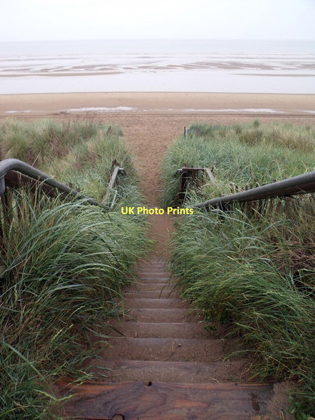 Photo 6"x4" Steps to the beach Mablethorpe c2011