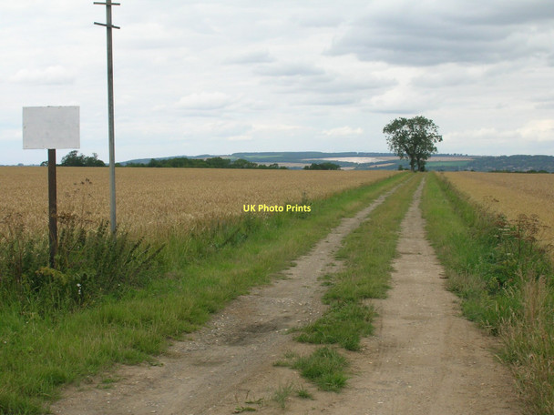 Photo 6"x4" Track off the A1077 towards disused quarry Horkstow Wolds c2011