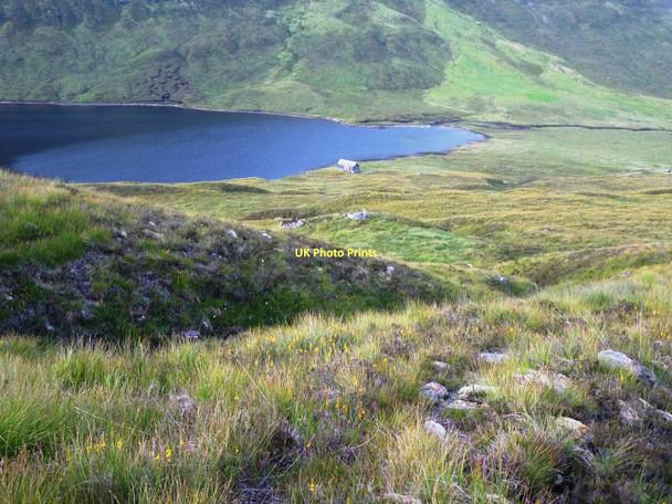 Photo 6"x4" Slopes above Loch Eilde Beag Sg\u00f9rr Eilde M\u00f2r c2011