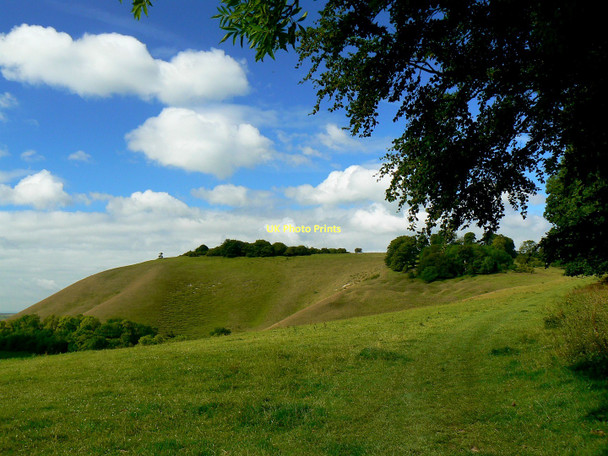 Photo 6"x4" Bridleway to Martinsell Hill, near Clench Common Clench Common c2011
