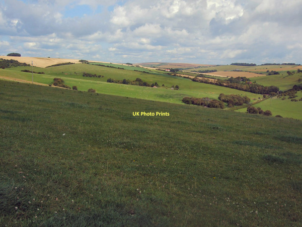 Photo 6"x4" South Downs view from Ewebottom hill Patcham c2011
