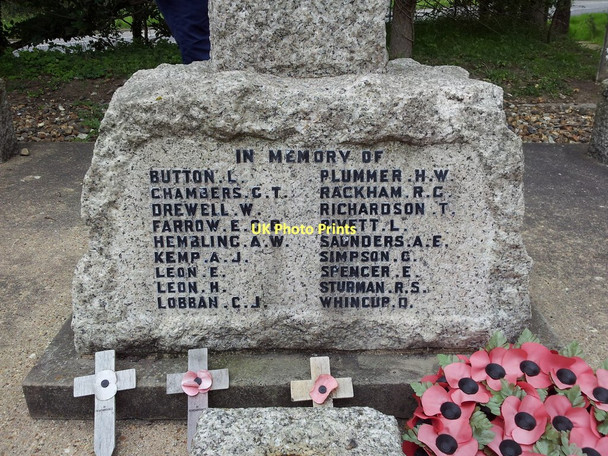 Photo 6"x4" Gillingham War Memorial - South side Beccles c2011