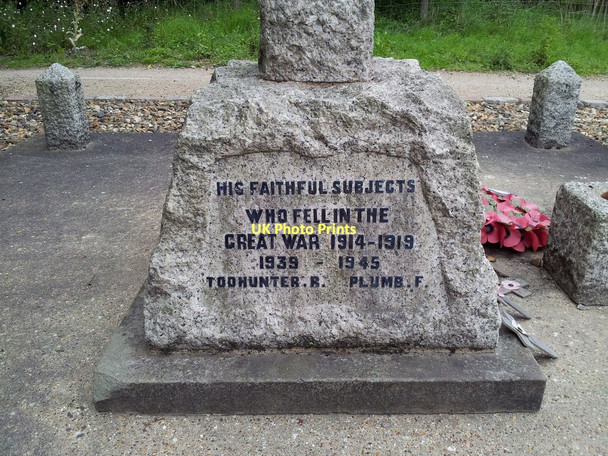 Photo 6"x4" Gillingham War Memorial - West side Beccles c2011