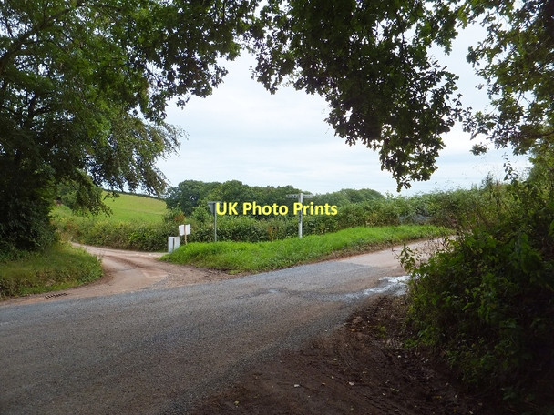 Photo 6"x4" Forward Green crossroads Bradninch\/SS9903 c2011