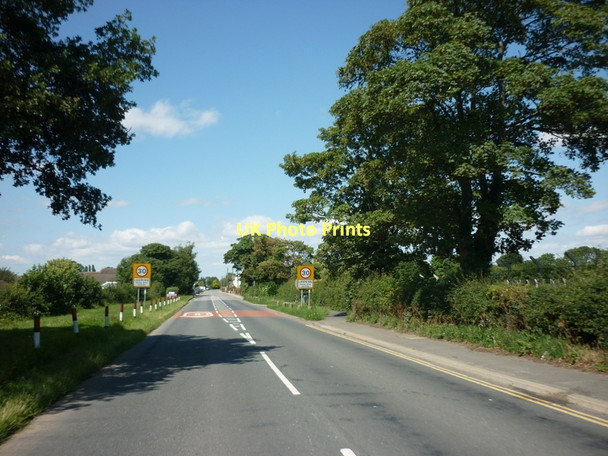 Photo 6"x4" Entering Leeming, North Yorkshire Leeming\/SE2989 c2011