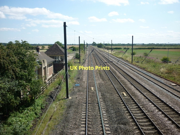 Photo 6"x4" Looking south along the East Coast Main Line South Otterington c2011
