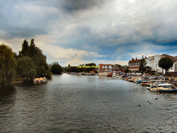 Photo 6"x4" River Thames view from Henley Bridge Henley-on-Thames c2011