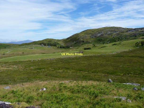 Photo 6"x4" Farmland below Moel y Geifr Eisingrug c2011