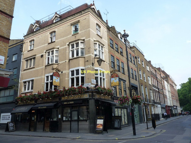 Photo 6"x4" Frith Street and Bateman Street, Soho London c2011
