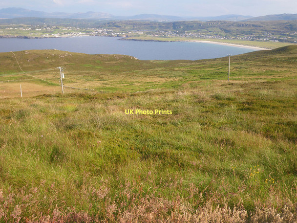 Photo 6"x4" Lengthy sloping grassland running to the sea Dunfanaghy c2011