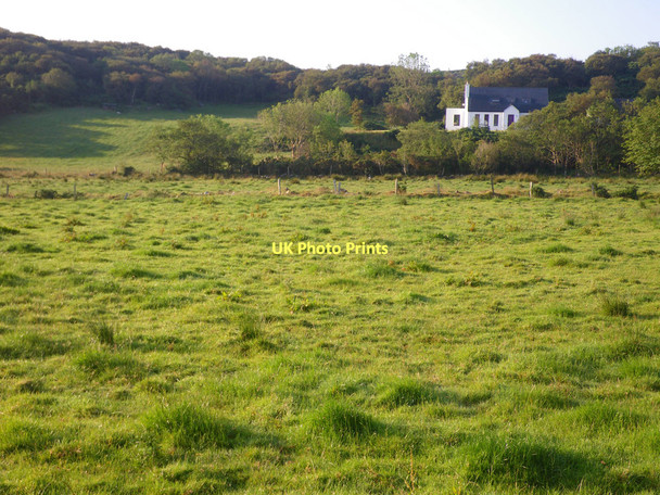 Photo 6"x4" Rushy field overlooked by fine country home Portnablahy c2011