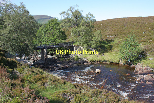 Photo 6"x4" Footbridge, River Pattack Kinloch Loggan c2011