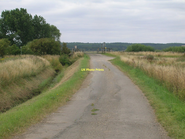 Photo 6"x4" Carr Lane towards level crossing Broughton Common c2011