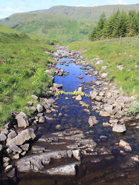 Photo 6"x4" View west from bridge over Allt na Lairige Allt na Lairige\/NN2417 c2011