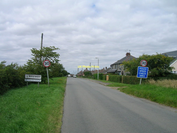 Photo 6"x4" Entering wrawby on Kettleby Lane Brigg c2011