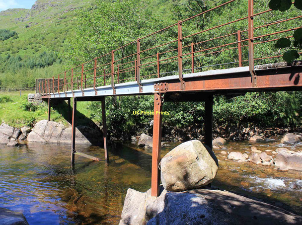Photo 6"x4" Footbridge over River Fyne River Fyne c2011