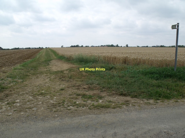Photo 6"x4" Public footpath off Fleets Lane Stow\/SK8881 c2011