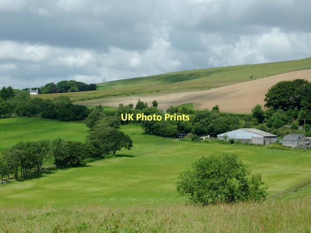 Photo 6"x4" Farmland north of Pont-rhyd-y-groes, Ceredigion Pont-rhyd-y-groes c2011 P1
