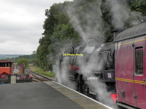 Photo 6"x4" Steam Locomotive at Ingrow West Keighley c2011