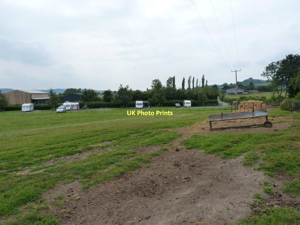 Photo 6"x4" Caravan site at Upper Farm Gretton\/SO5195 c2011