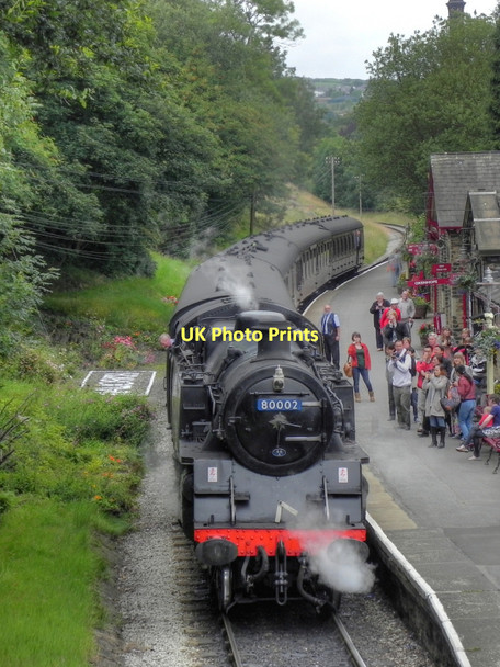 Photo 6"x4" Steam Train at Haworth Haworth c2011