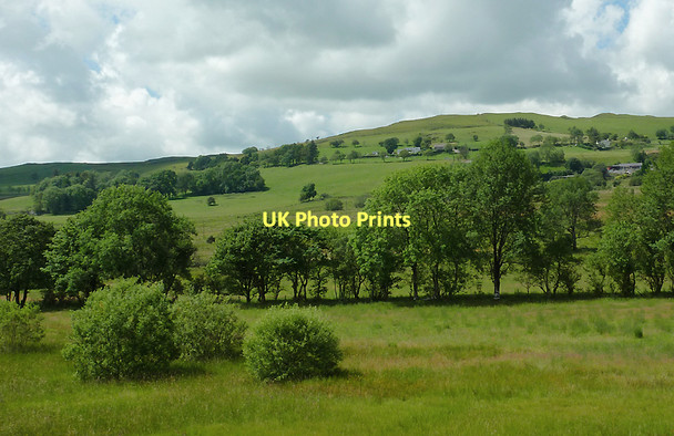 Photo 6"x4" Farmland south of Devil's Bridge, Ceredigion Devil's Bridge\/Pontarfynach c2011