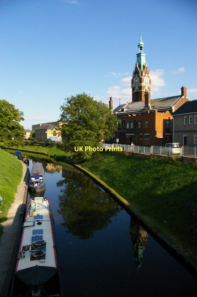 Photo 6"x4" March: River Nene (old course) and town hall March\/TL4196 c2011