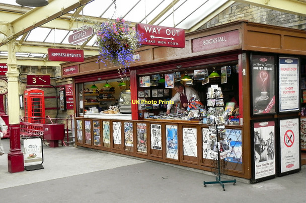 Photo 6"x4" Newsagents and Refreshments Kiosk, Keighley Station Keighley c2011