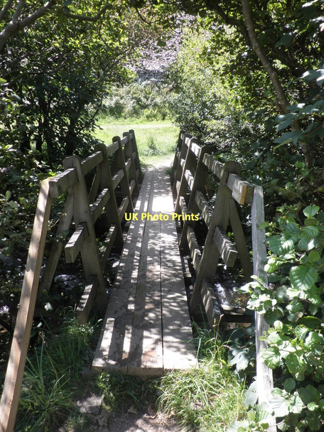 Photo 6"x4" Wooden footbridge, Heddon Valley Martinhoe c2011