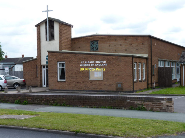 Photo 6"x4" St Alban's C of E Church, Griffiths Drive, Ashmore Park Wednesfield c2011