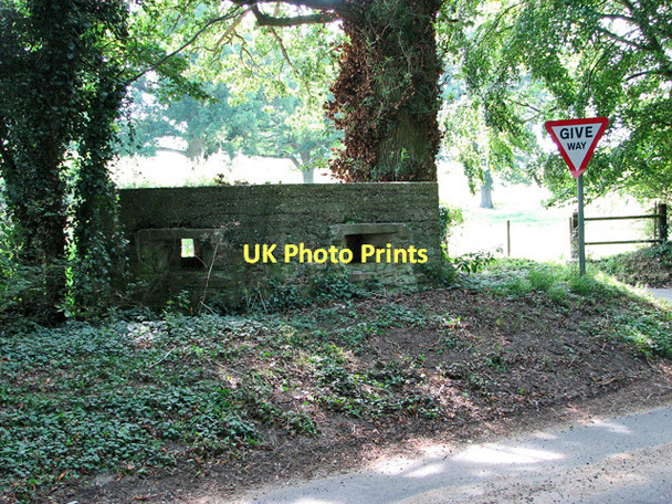 Photo 6"x4" WWII pillbox by road junction, Little Walsingham Great Walsingham c2011
