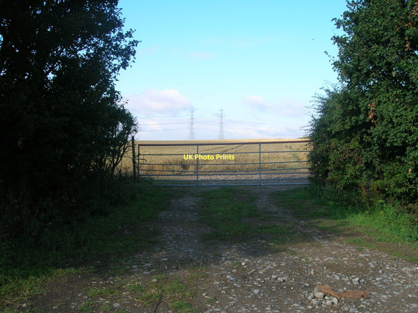 Photo 6"x4" Field entrance off Northfield Lane Thornton Curtis c2011