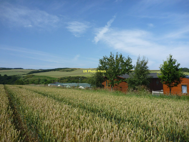 Photo 6"x4" East Lothian Landscape : The Southwest Edge of Thurston Manor Caravan Park Innerwick\/NT7274 c2011