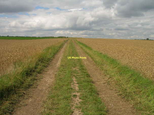 Photo 6"x4" Farm track towards Bigby Top (bridleway) Somerby\/TA0606 c2011